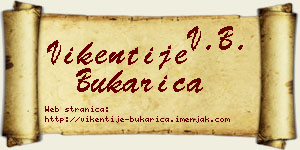 Vikentije Bukarica vizit kartica